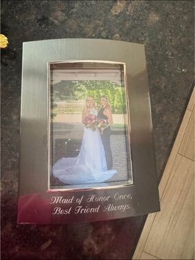 Things Remembered Silver Engraved Maid of Honor Photo Frame